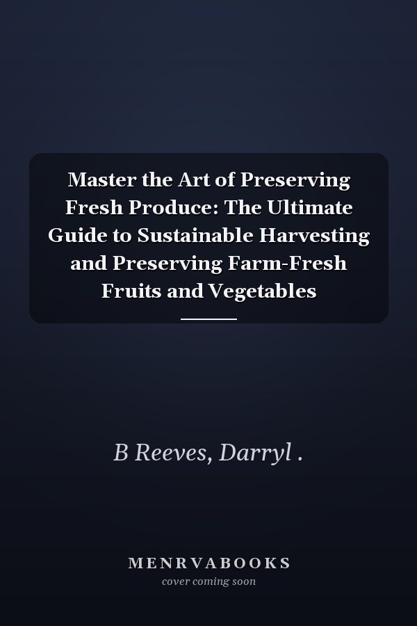 Master the Art of Preserving Fresh Produce: The Ultimate Guide to Sustainable Harvesting and Preserving Farm-Fresh Fruits and Vegetables