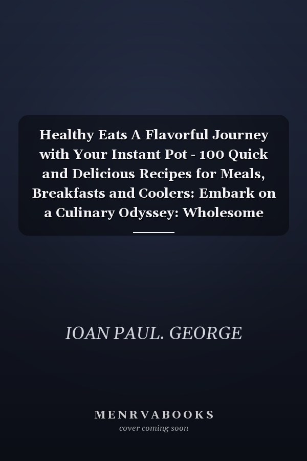 Healthy Eats A Flavorful Journey with Your Instant Pot - 100 Quick and Delicious Recipes for Meals, Breakfasts and Coolers: Embark on a Culinary Odyssey: Wholesome Instant Pot Recipes for Every Occasion