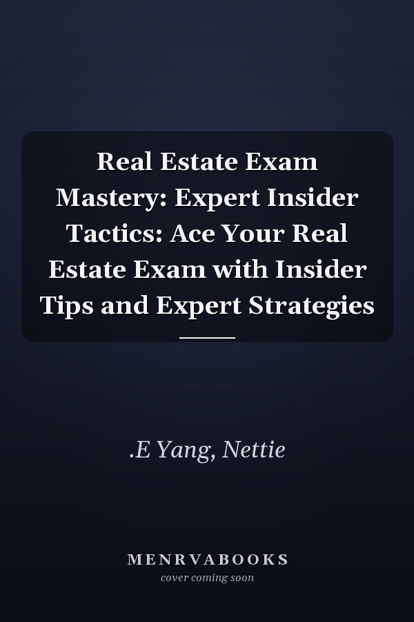 Real Estate Exam Mastery: Expert Insider Tactics: Ace Your Real Estate Exam with Insider Tips and Expert Strategies