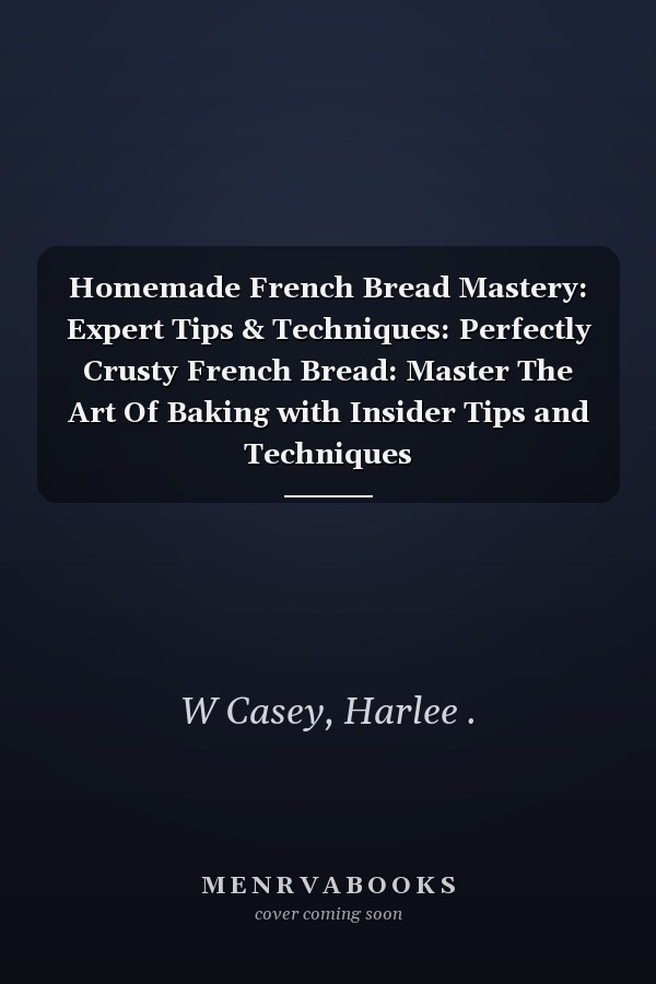 Homemade French Bread Mastery: Expert Tips & Techniques: Perfectly Crusty French Bread: Master The Art Of Baking with Insider Tips and Techniques