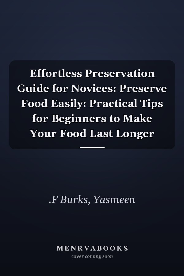 Effortless Preservation Guide for Novices: Preserve Food Easily: Practical Tips for Beginners to Make Your Food Last Longer