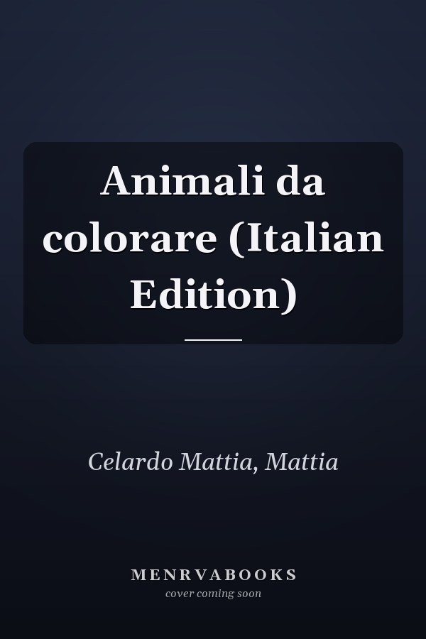 Animali da colorare (Italian Edition)