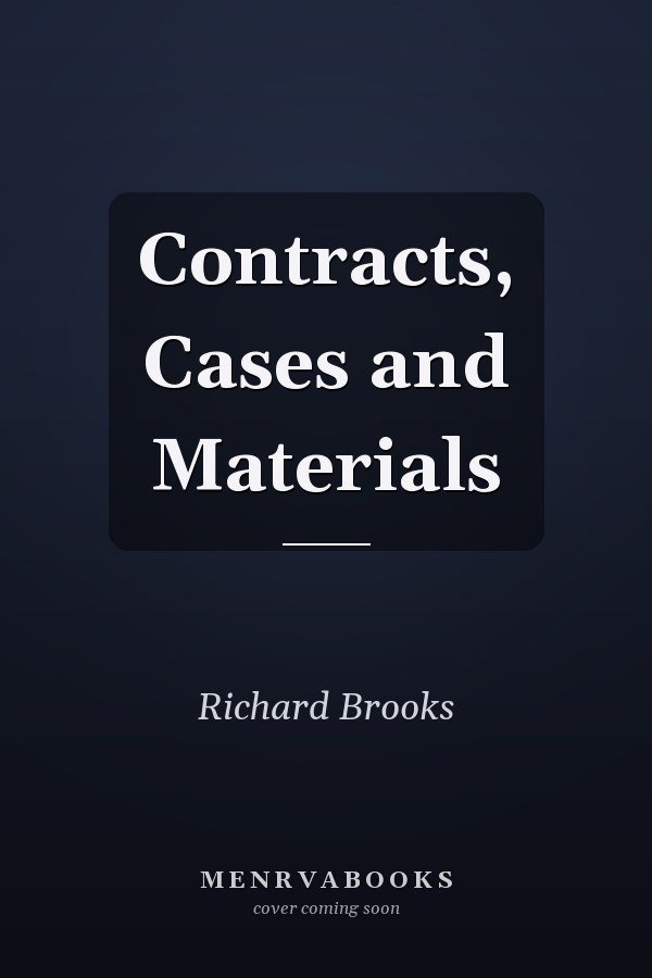 Contracts, Cases and Materials