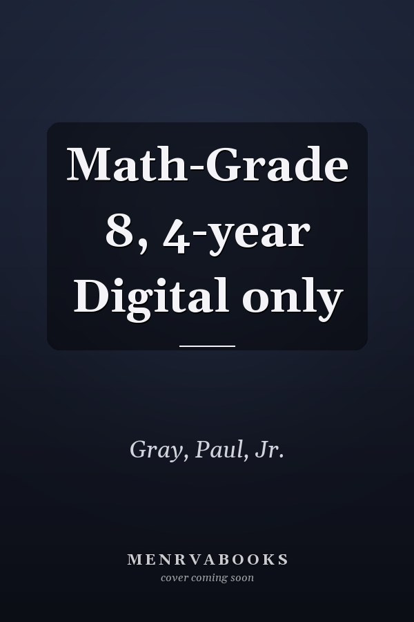 Math-Grade 8, 4-year Digital only