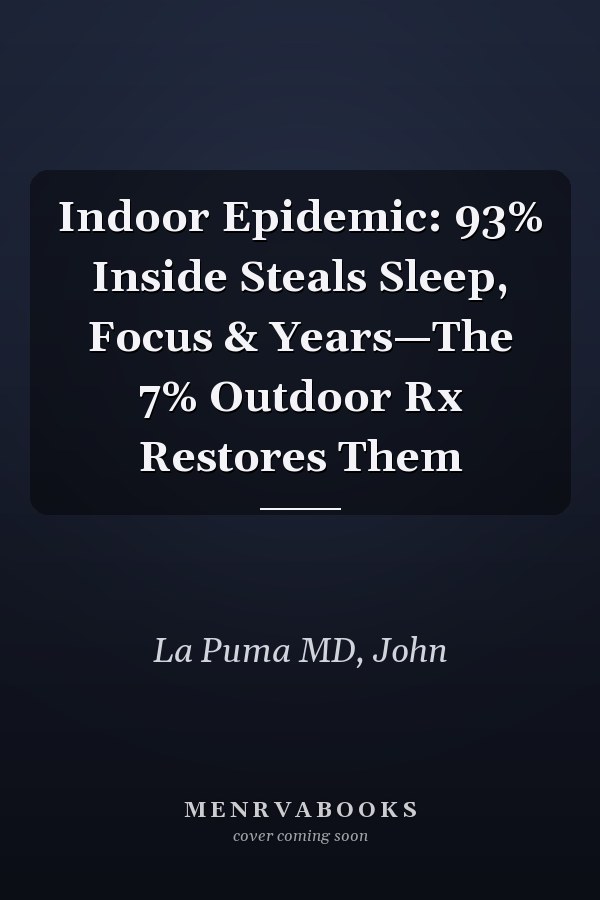 Indoor Epidemic: 93% Inside Steals Sleep, Focus & Years—The 7% Outdoor Rx Restores Them