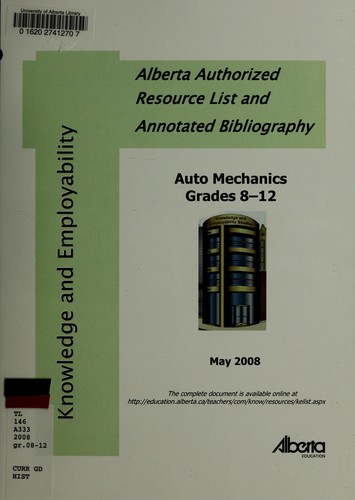 Auto Mechanics Grades 8-12