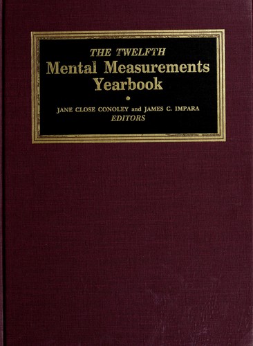 The Mental Measurements Yearbook