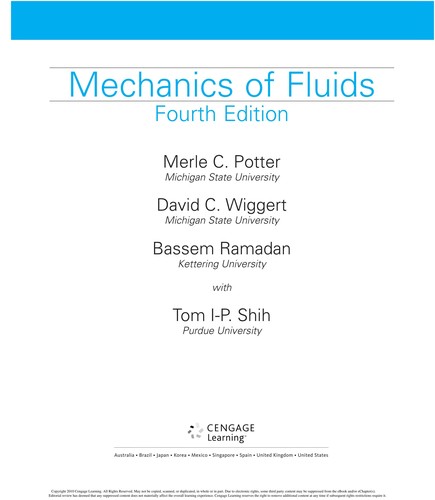 Mechanics of Fluids