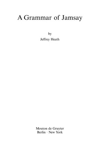 A grammar of Jamsay