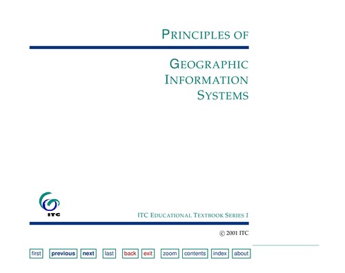 Principles of Geographic Information Systems