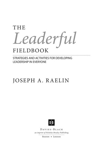 The Leaderful Fieldbook