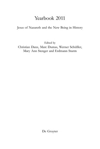 Jesus of Nazareth and the New Being in History