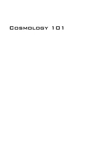 Cosmology 101