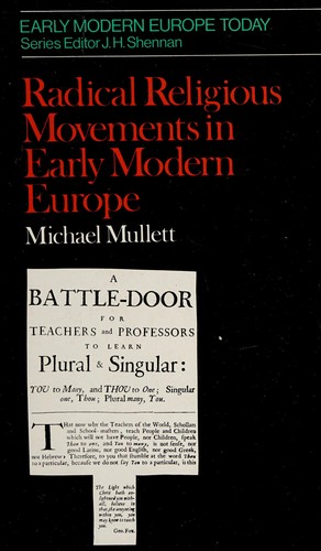 Radical religious movements in early modern Europe