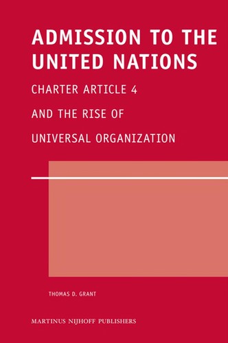 Admission to the United Nations Charter