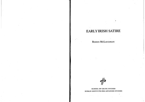 Early Irish Satire