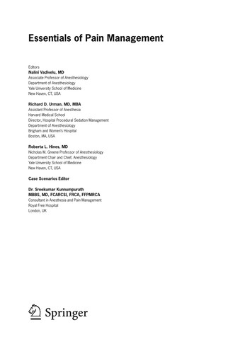 Essentials of Pain Management