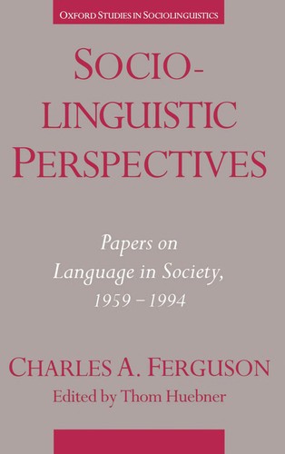 Sociolinguistic perspectives