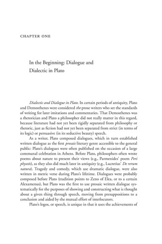 Dialectic and dialogue