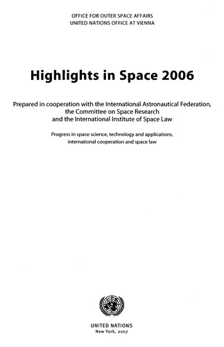 Highlights in space 2006