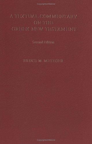 A Textual Commentary on the Greek New Testament