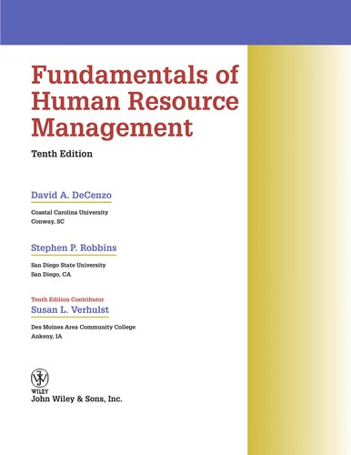 Fundamentals of human resource management