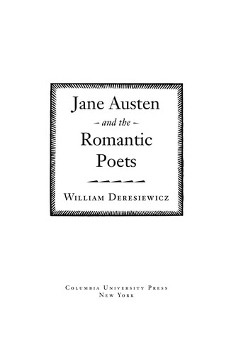 Jane Austen and the Romantic Poets
