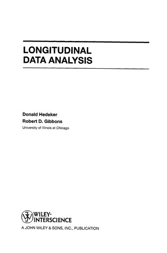 Longitudinal Data Analysis