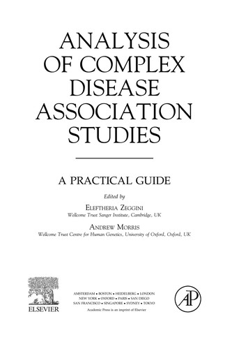 Analysis of Complex Disease Association Studies