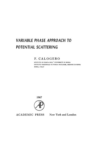 Variable phase approach to potential scattering