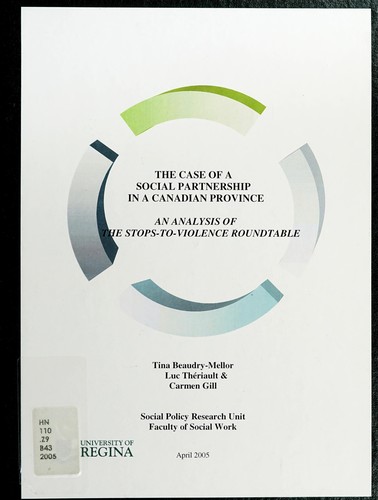 The Case of a Social Partnership in a Canadian Province