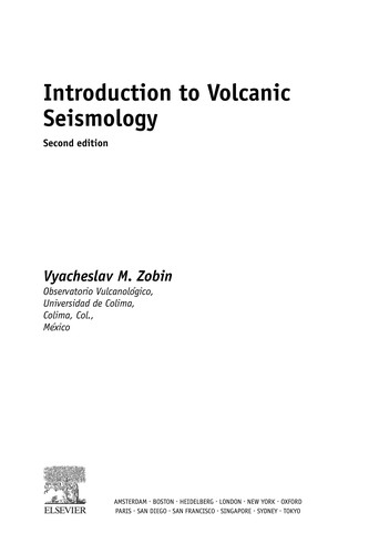 Introduction to Volcanic Seismology