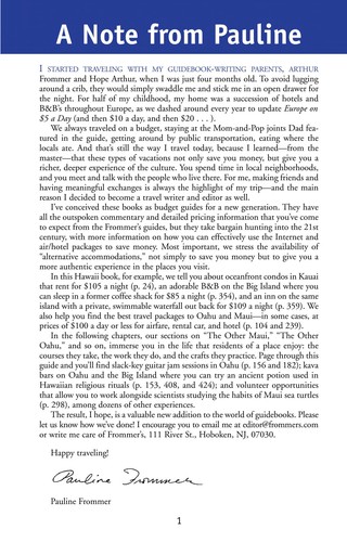 Pauline Frommer's Hawaii