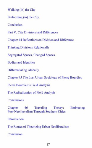 The New Blackwell Companion to the City