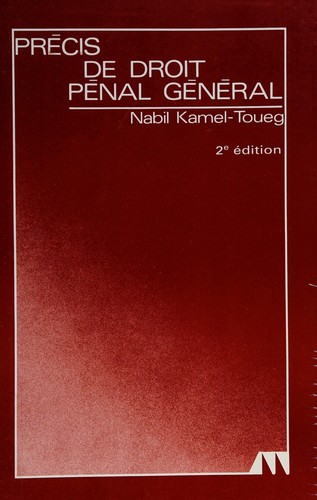 Précis de droit pénal général