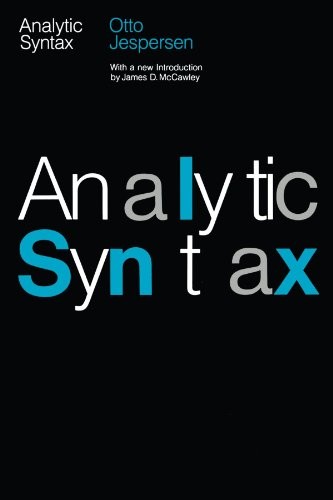 Analytic syntax