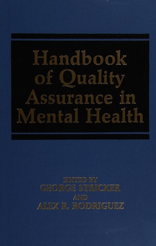 Handbook of Quality Assurance in Mental Health