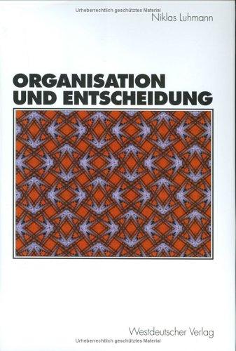 Organisation und Entscheidung