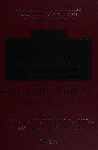 The Blackwell encyclopedia of management