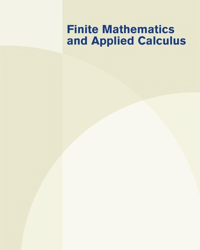 Finite Mathematics and Applied Calculus