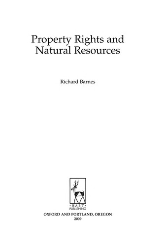 Property Rights and Natural Resources