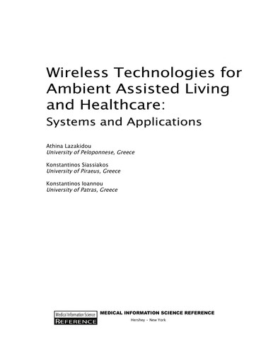 Wireless technologies for ambient assisted living and healthcare