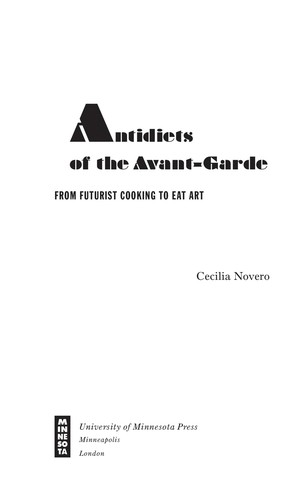 Antidiets of the avant-garde