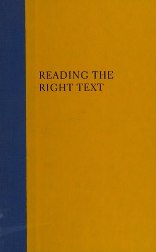 Reading the right text