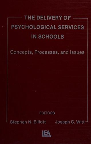 The Delivery of psychological services in schools