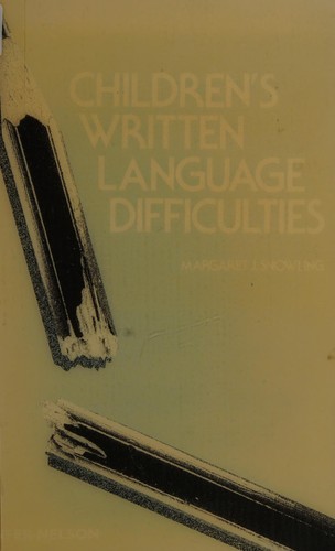Children's written language difficulties
