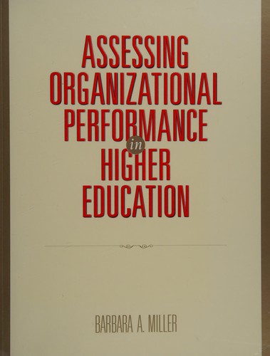 Assessing Organizational Performance in Higher Education