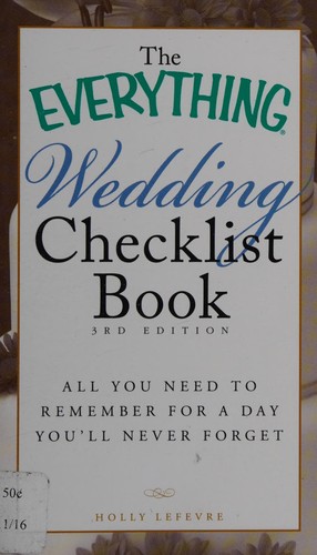 The Everything Wedding Checklist