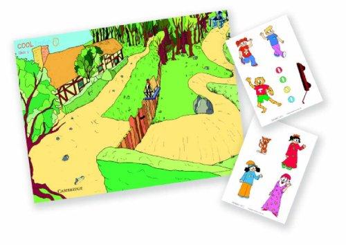 Cool English Level 1 Posters with Reusable Stickers