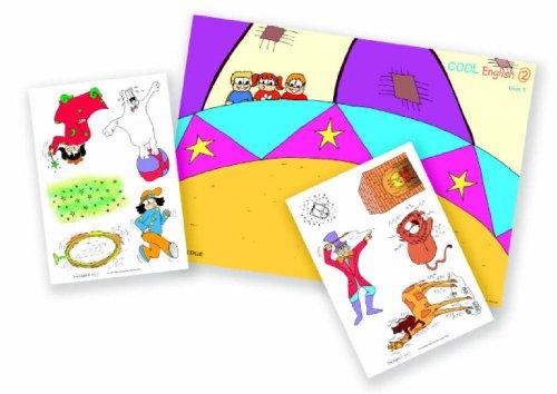Cool English Level 2 Posters with Reusable Stickers